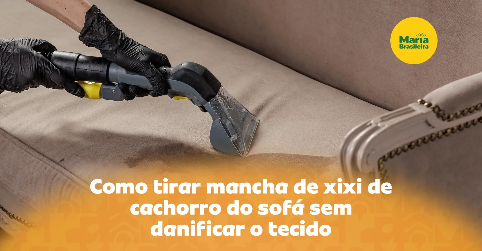 Imagem ilustrativa para o artigo Sofás e cachorros: Como tirar mancha de xixi de cachorro do sofá da Maria Brasileira